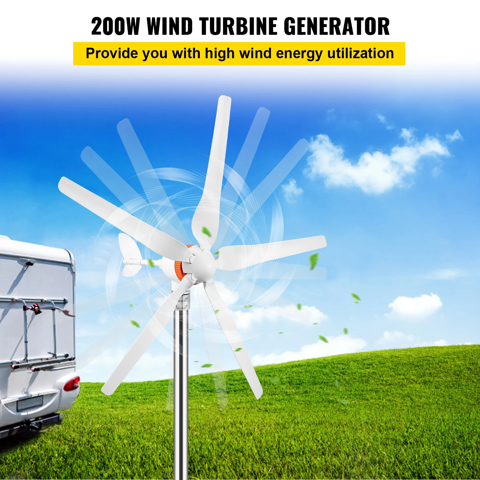 Renewable Energy Use - Kleine Windturbine Generator 300W 400W 500W