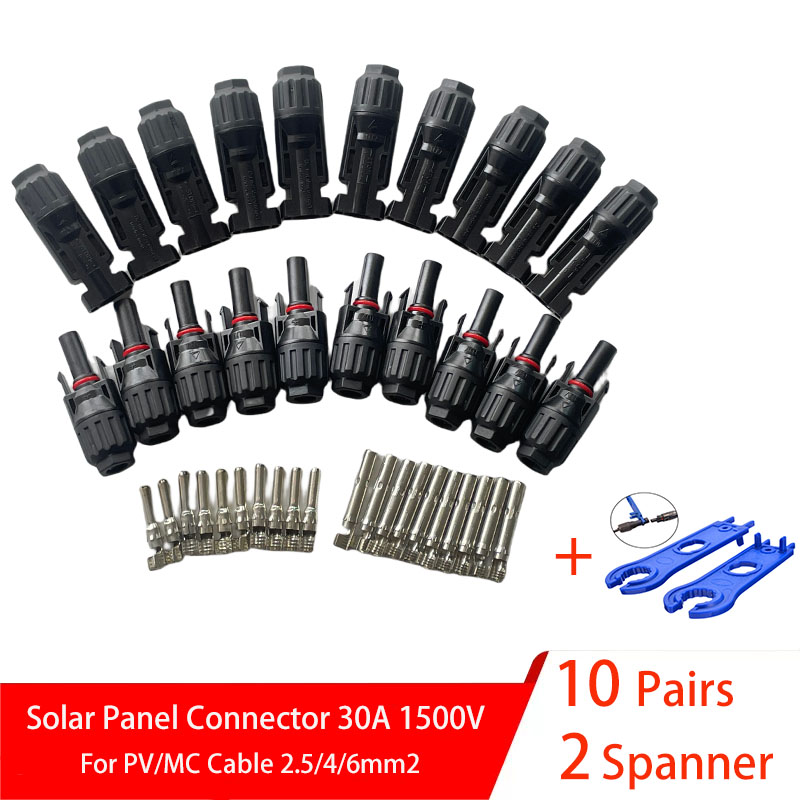 Solar Cable Mc4 Connector - 5/10 Pairs Solar Connectors PV Stekkers
