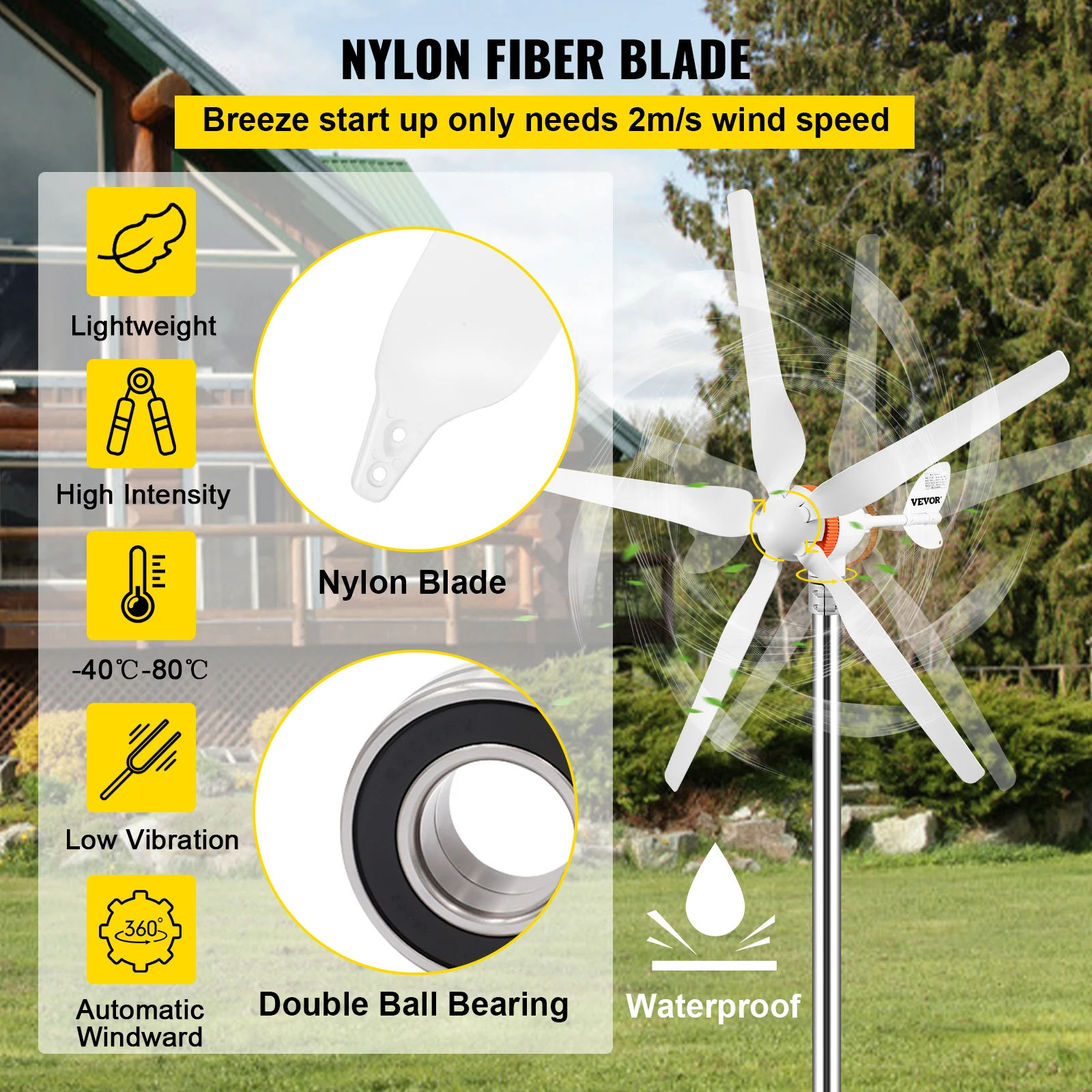 Kleine Windturbine Generator 3 - Renewable Energy Use recensie en prijs